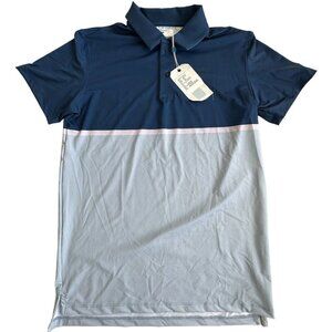Jason‎ Scott  polo short sleeve shirt color blocked Men size S
